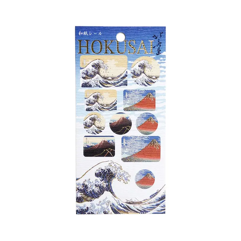 Cozyca Hyogensha Washi Sticker Sheet - Hokusai