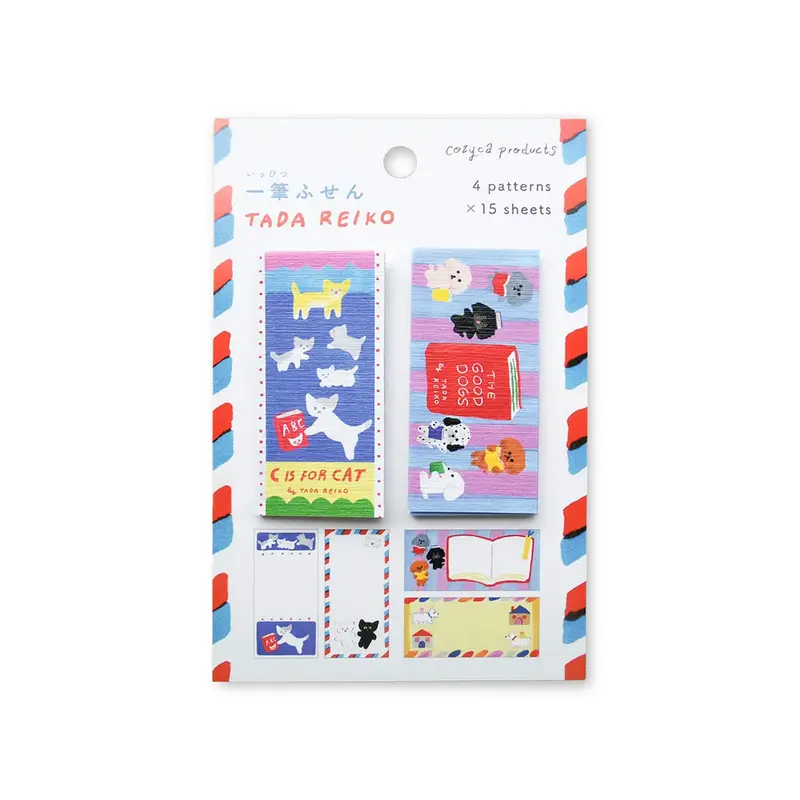Cozyca Ippitsu Sticky Notes - Tada Reiko | C is for Cat & The Good Dogs