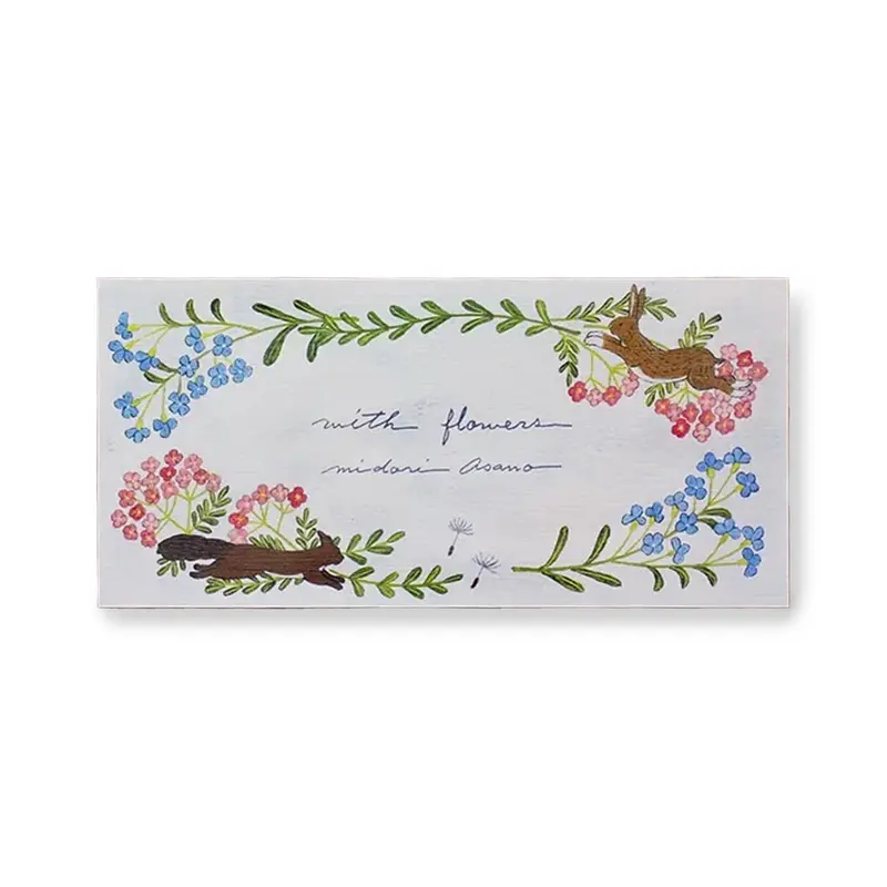 Cozyca Ippitsusen Letter Pad - With Flowers
