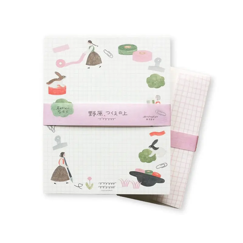 Cozyca Letter Set - Meadow, on the Desk