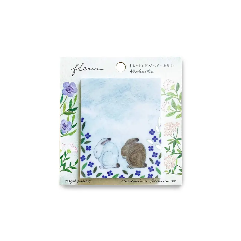 Cozyca Tracing Paper Sticky Notes - Fleur