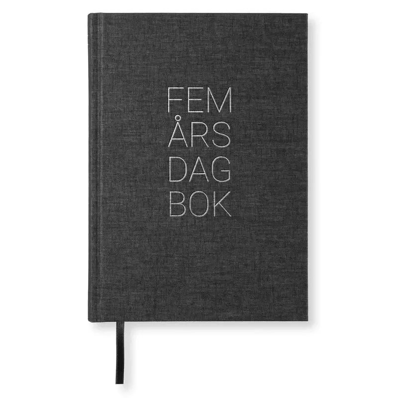 Dagböcker Paperstyle - Black 5-år