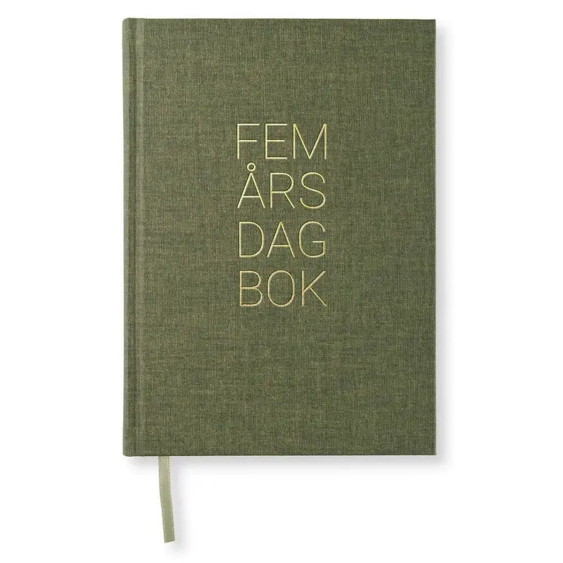 Dagböcker Paperstyle - Khaki Green  5-år
