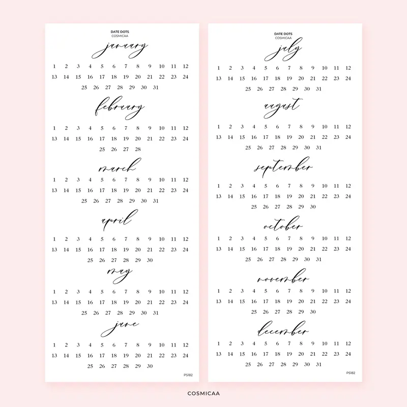 Date Dots - Stickers
