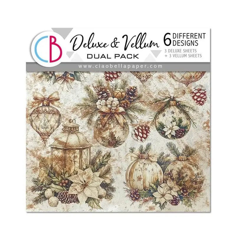 Deluxe & Vellum Dual pack 15 x 15 cm - 6-pack Winter Season