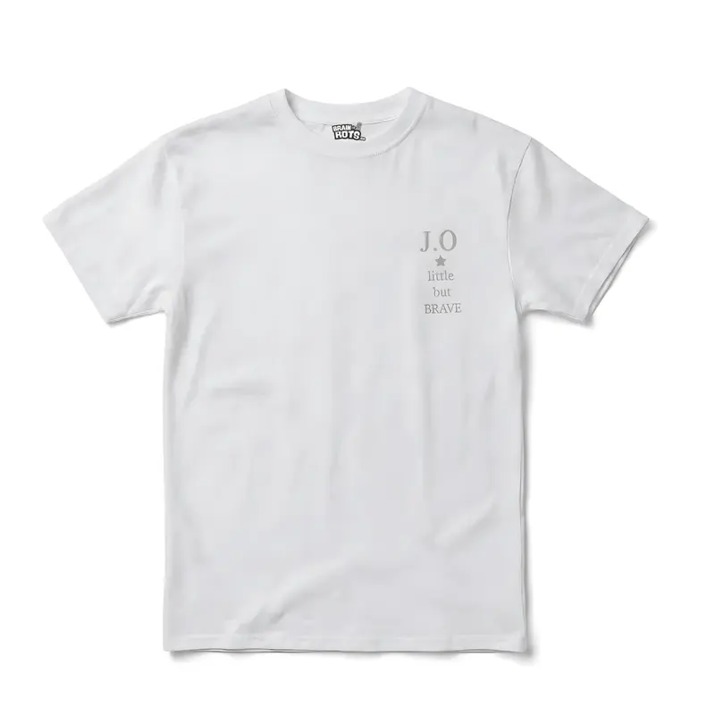 Dina barns initialer - Little but BRAVE T-shirt