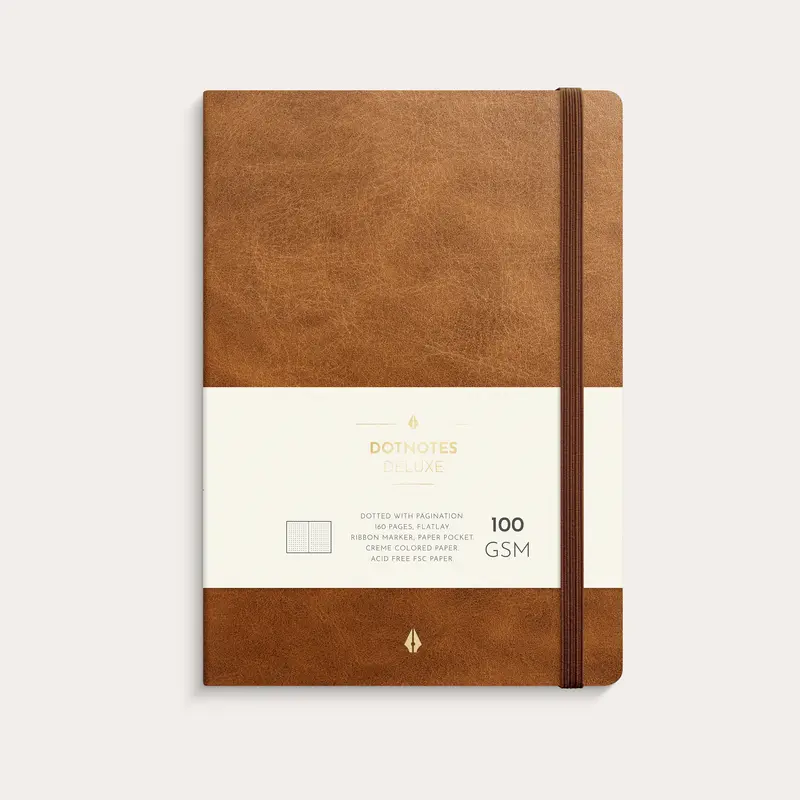 DotNotes A5 Deluxe Brown