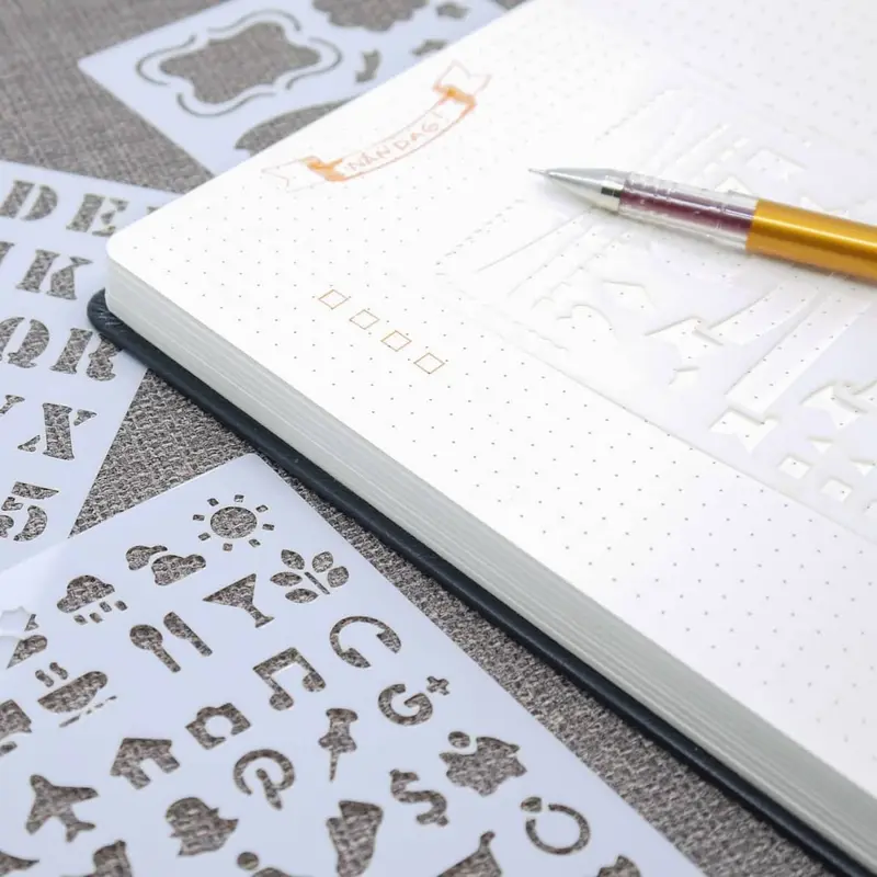 Dotted Journal Stencil Set 12-pack