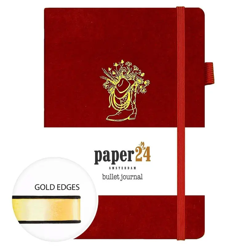 Dotted Notebook A5 160 GSM Flower boot