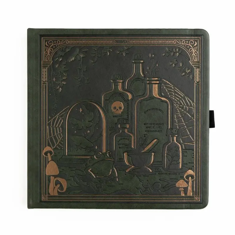 Dotted Notebook - Black dot grid - SQ - Apothecary Shelf