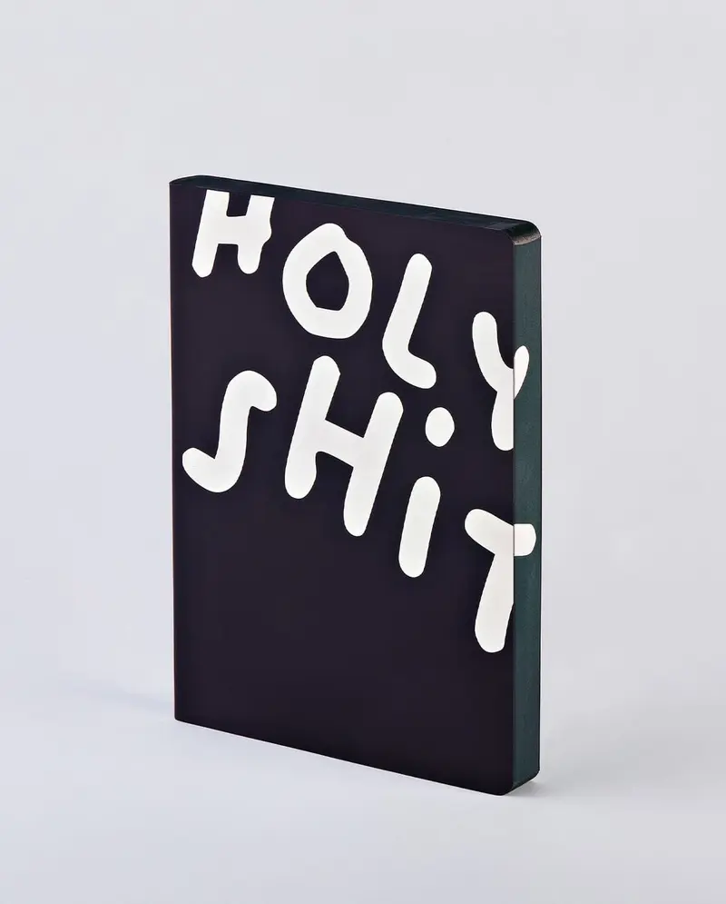 Dotted notebook Graphic L Holy shit