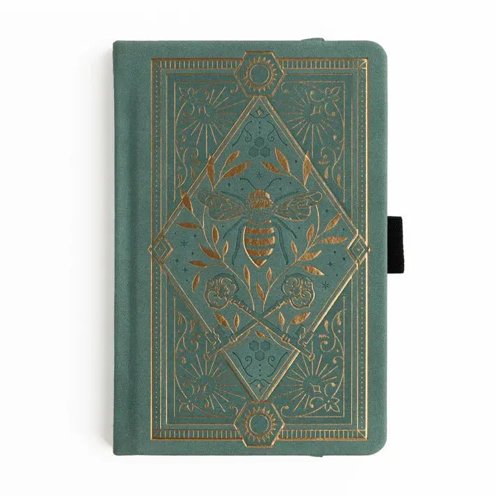 Dotted Notebook Keeper of the Bees in Soft Teal A6