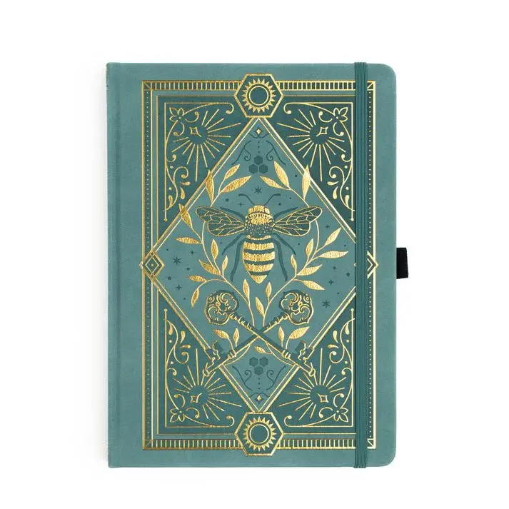 Dotted Notebook Keeper of the Bees in Soft Teal B5