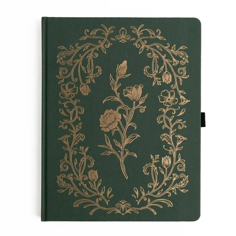 Dotted Notebook - Letter Size - Antique Floral