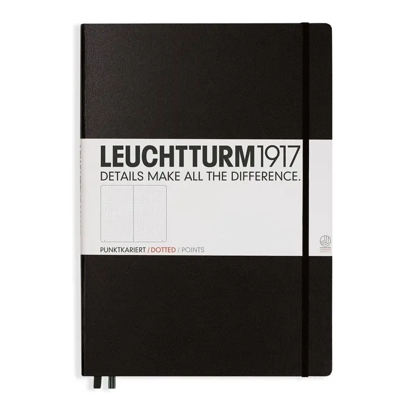 Dotted notebook Lt A4+ Master Black