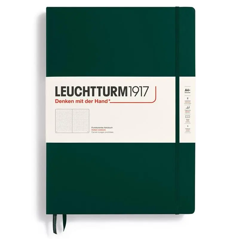 Dotted notebook Lt A4+ Master Forest Green