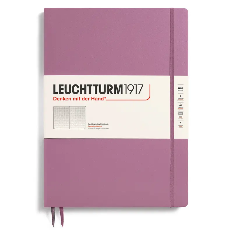 Dotted notebook Lt A4+ Slim Dusty Rose