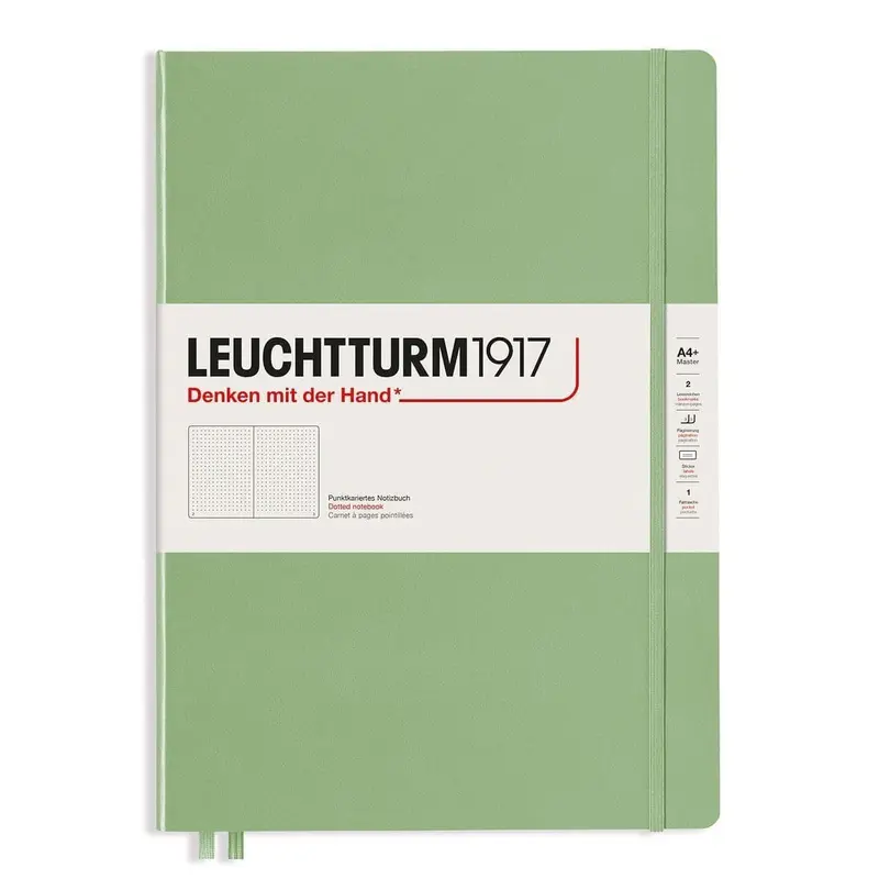 Dotted notebook Lt A4+ Slim Sage