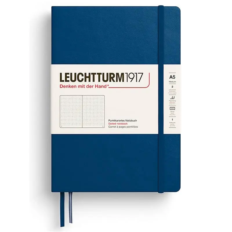 Dotted notebook Lt A5 Hård pärm Indigo