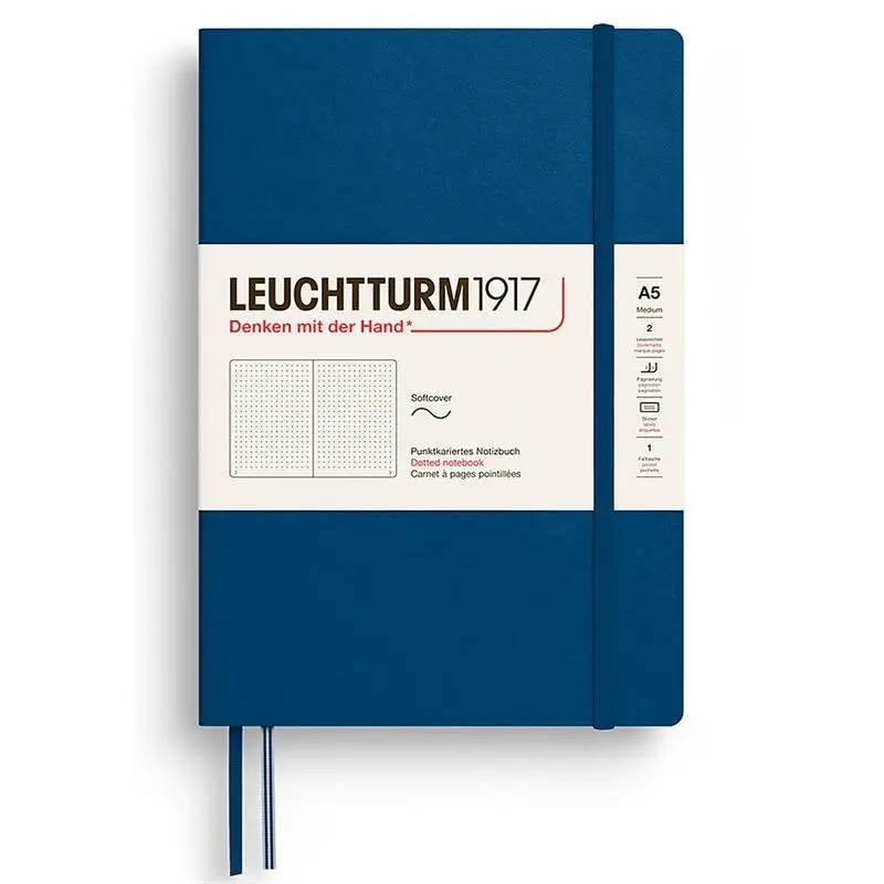 Dotted notebook Lt A5 Mjuk pärm Indigo