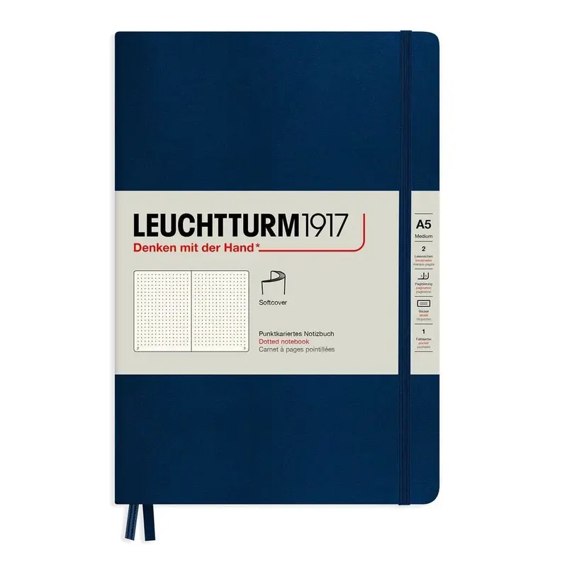 Dotted notebook Lt A5 Mjuk pärm Navy