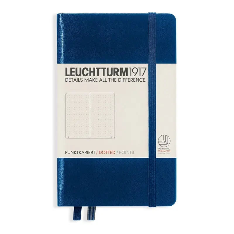 Dotted notebook Lt A6 Hård pärm Navy