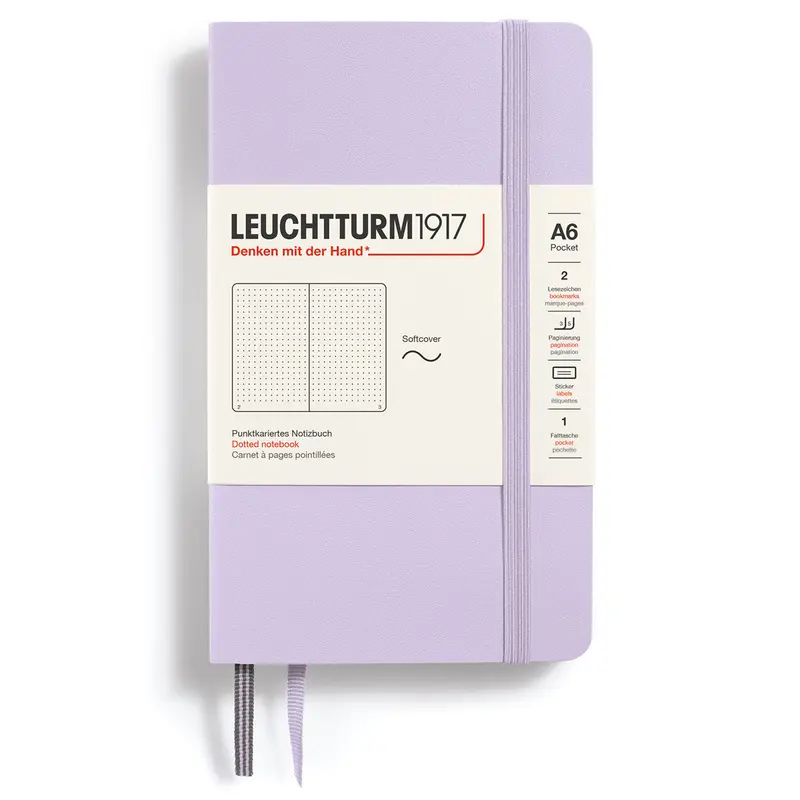 Dotted notebook Lt A6 Mjuk pärm Lilac