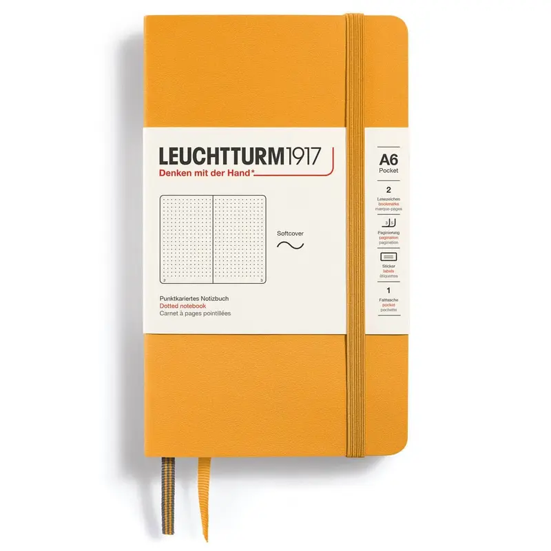 Dotted notebook Lt A6 Mjuk pärm Rising Sun