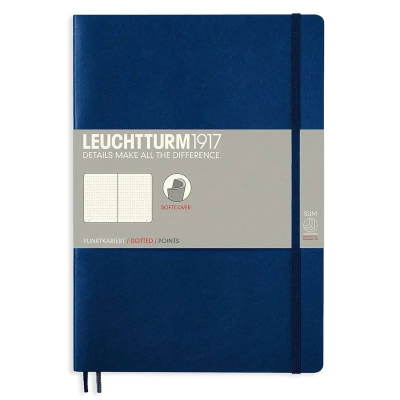 Dotted notebook Lt B5 Mjuk pärm Navy