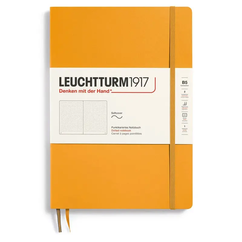 Dotted notebook Lt B5 Mjuk pärm Rising Sun