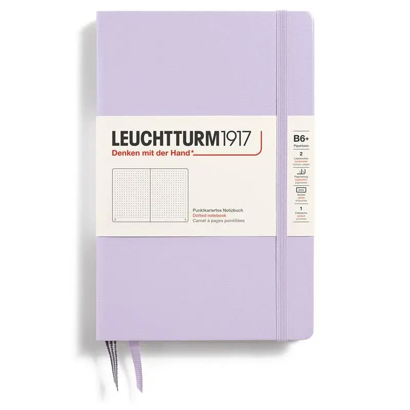 Dotted notebook Lt B6 Hård pärm Lilac