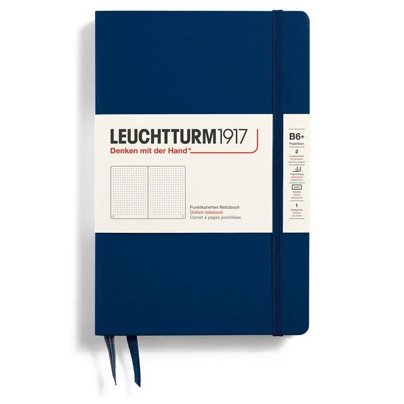 Dotted notebook Lt B6 Hård pärm Navy