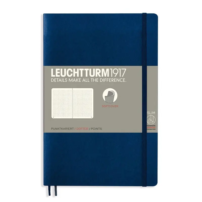 Dotted notebook Lt B6 Mjuk pärm Navy