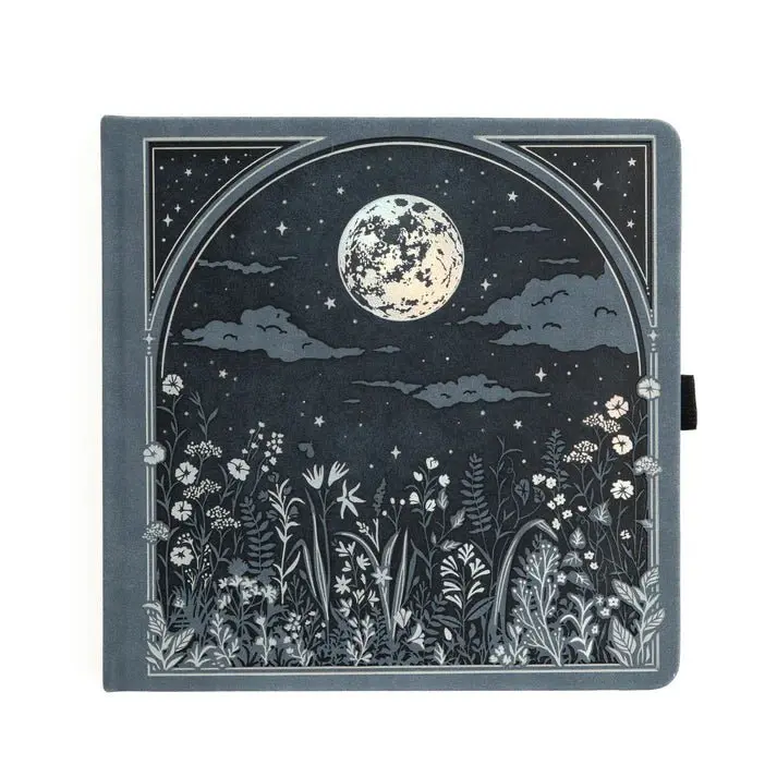 Dotted Notebook Moonlit Garden SQ