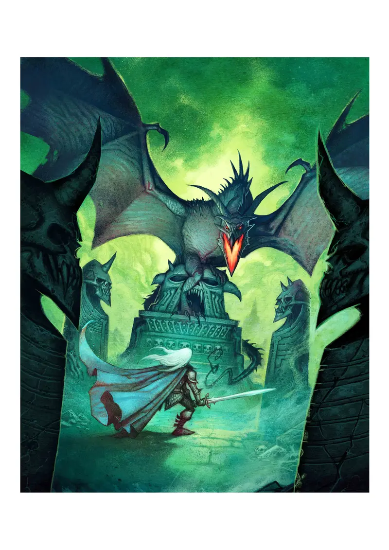 DRAGONBANE COVER ART - SIGNED ART PRINT