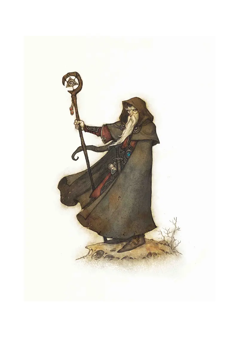 DRAGONBANE WIZARD - SIGNED ART PRINT