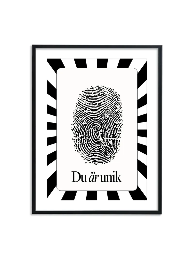 Du är unik - Poster