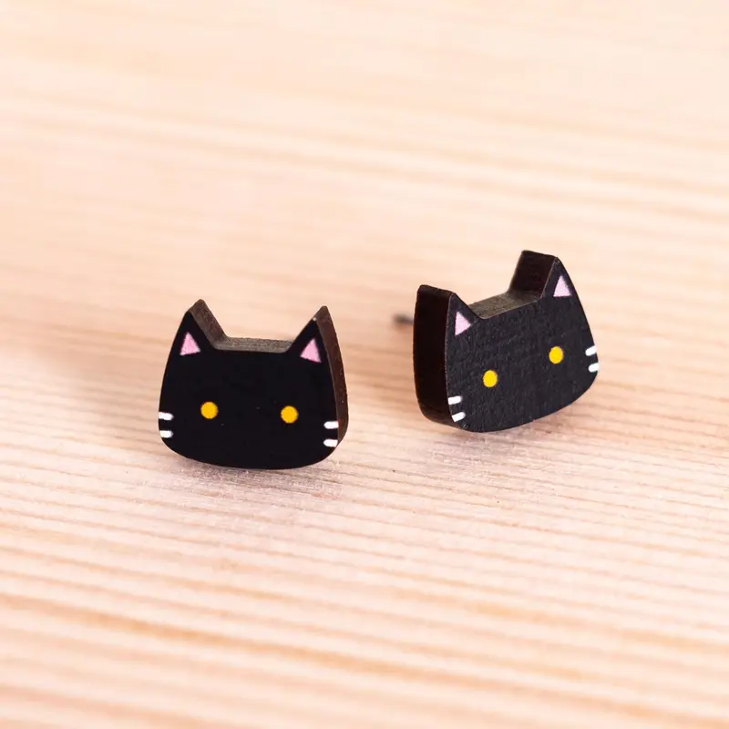 Earrings - Cats (multiple colors)