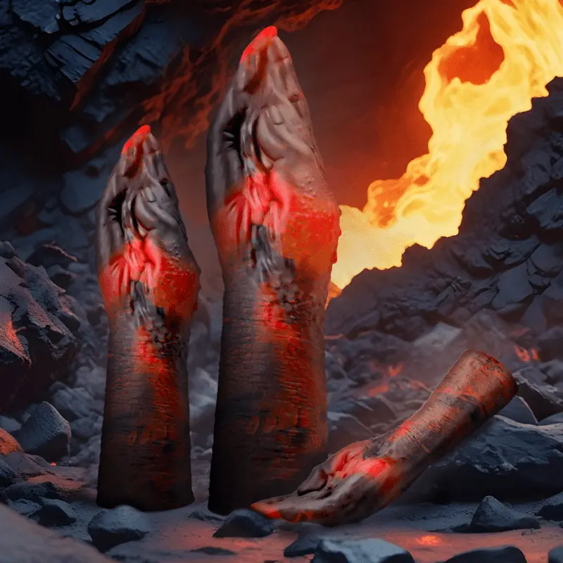Epic Lilith Dildo Medium - Silikon Demondildo med sugbas, 195mm
