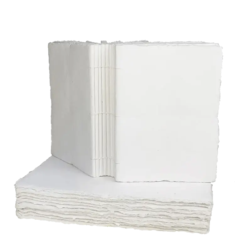 Extra tjockt bokblock av handgjorda papper