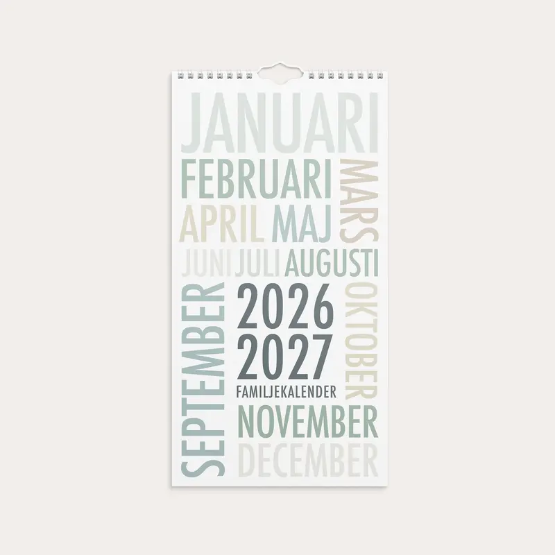 Familjekalender 26/27 TrendArt
