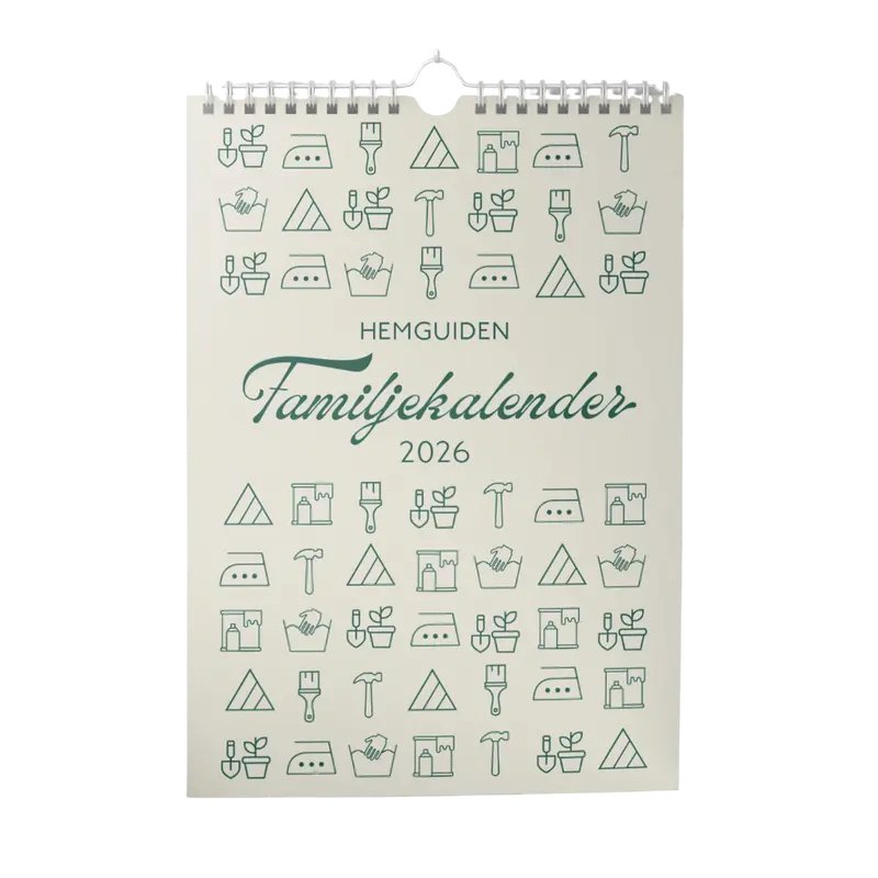 Familjens städkalender 2026