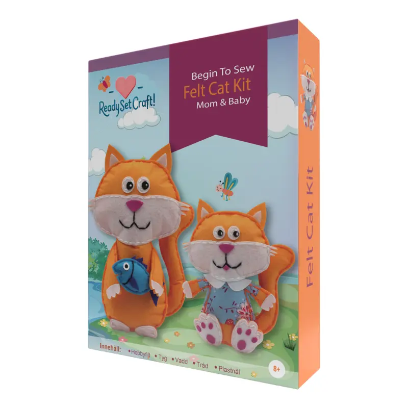 Felt Cat Kit – Mom & Baby