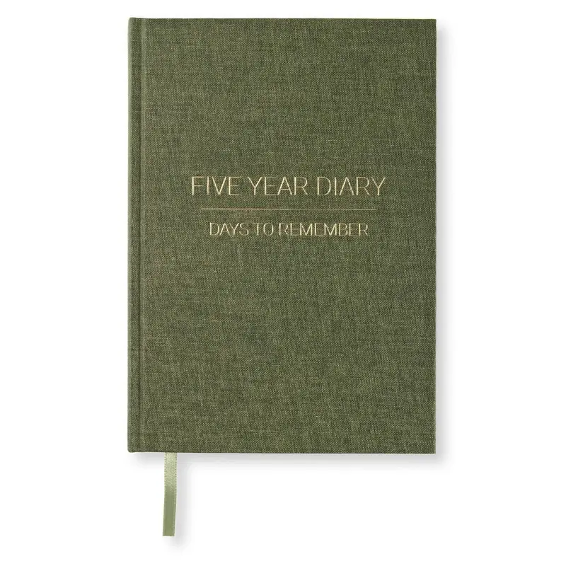 Five Year Diary - Khaki Green