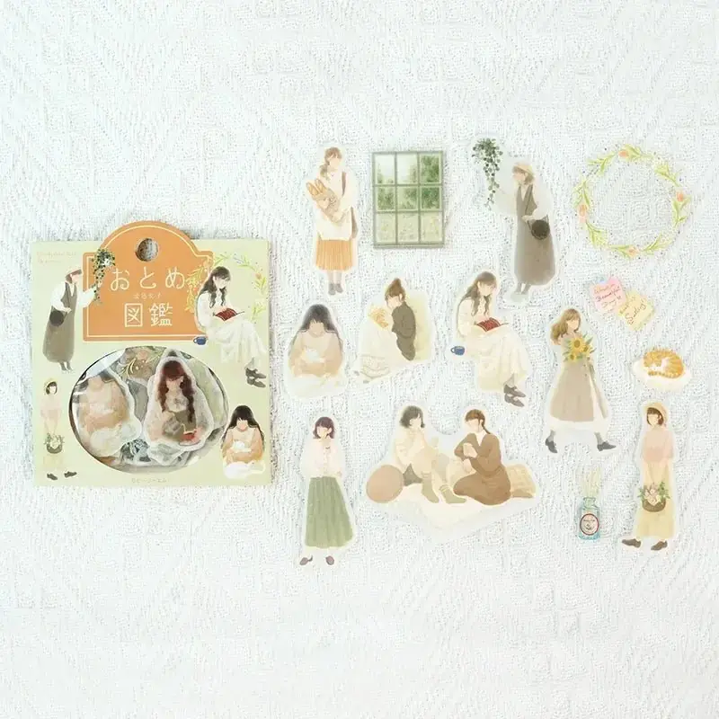 Flake stickers Coordinate - Otome Zukan - Light-colored girls