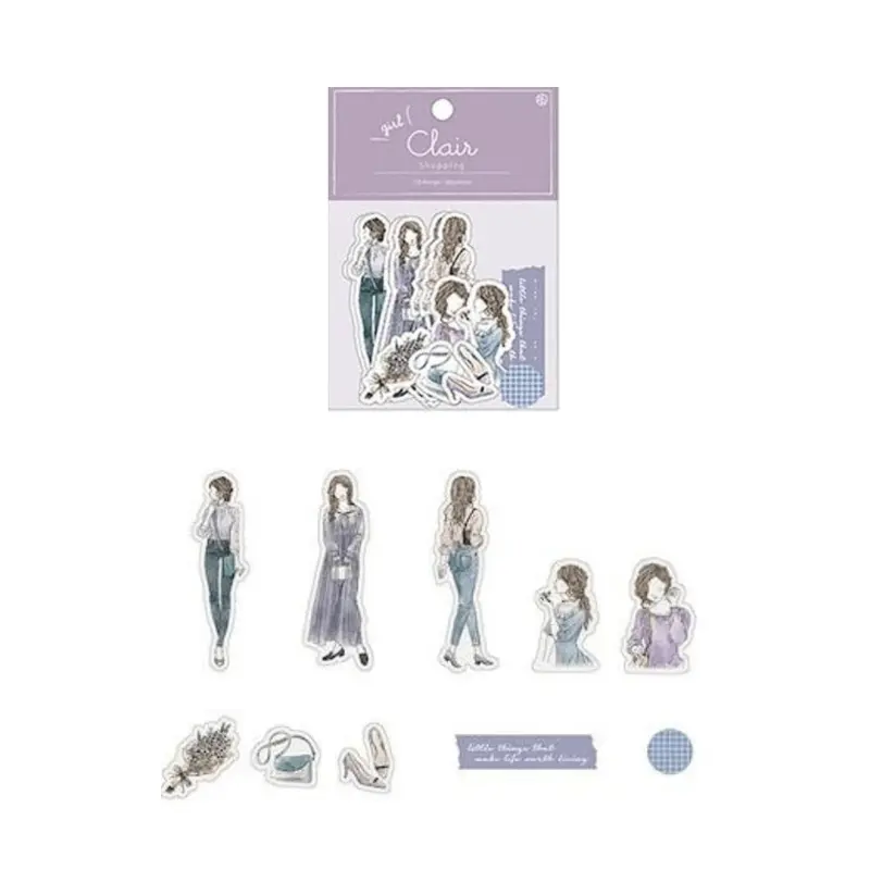 Flake stickers girl Clair - Shopping
