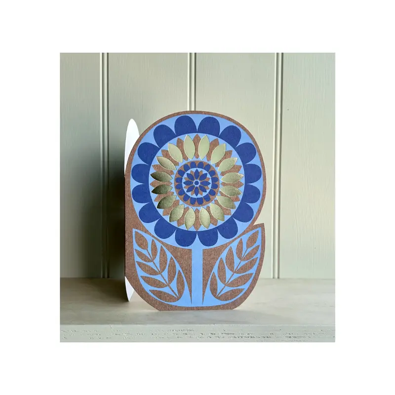 Flower – Blue & Gold