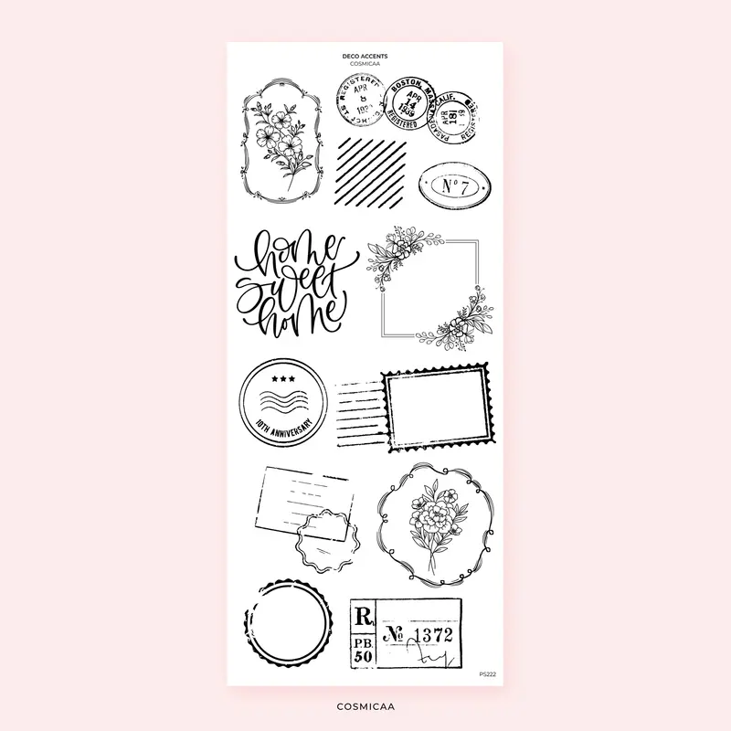 Foiled Deco Accents - Stickers
