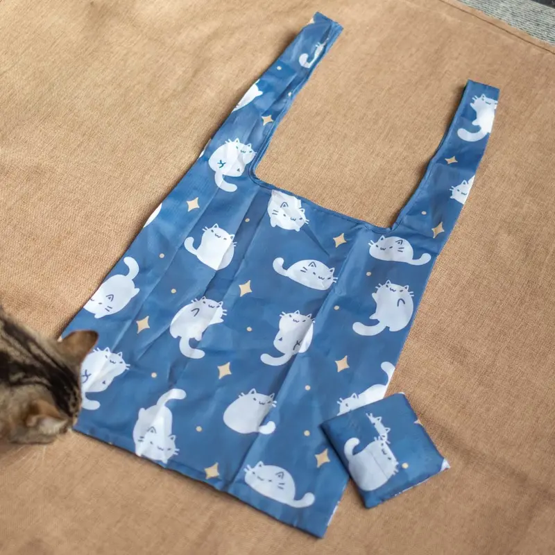 Foldable Bag - Starry Luna Cats