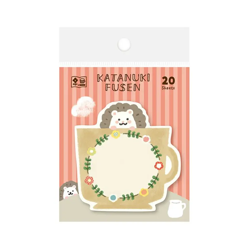 Furukawa Shiko Die Cut Sticky Notes - Hedgehog - Watashi Biyori